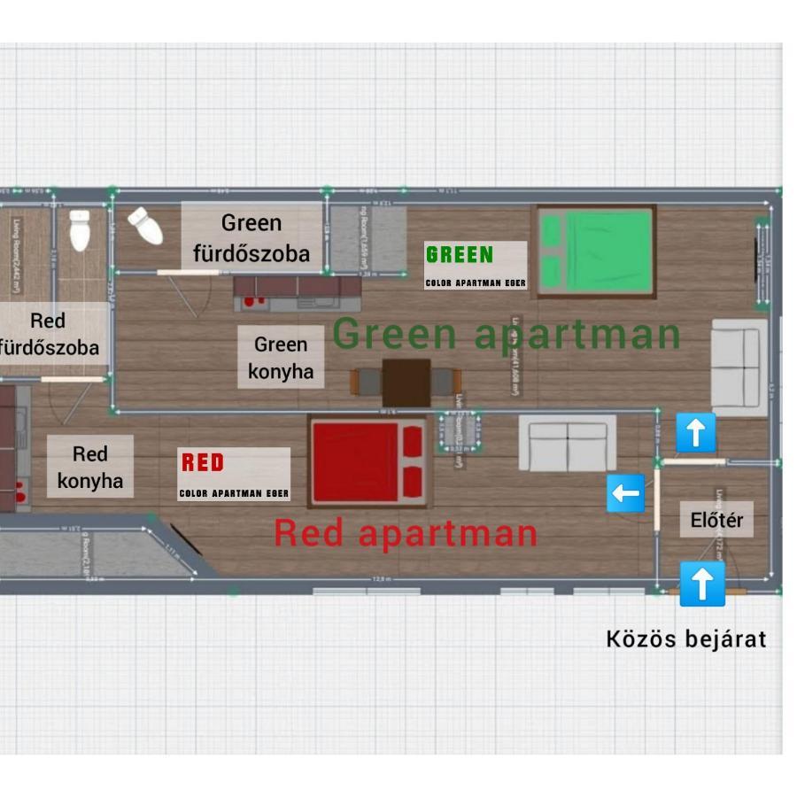Color Apartmanok Эгер Экстерьер фото